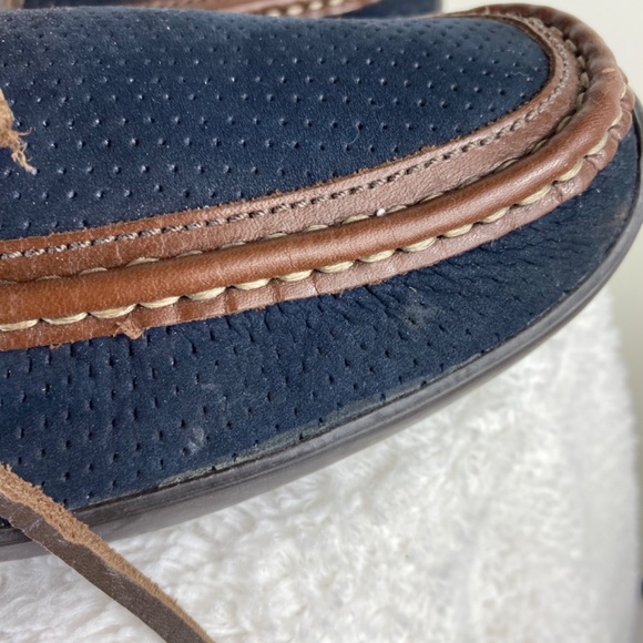 Tommy Bahama Mens 13 Odinn Camp Moccasins Boat Shoes Loafers Blue Driving - Picture 5 of 10
